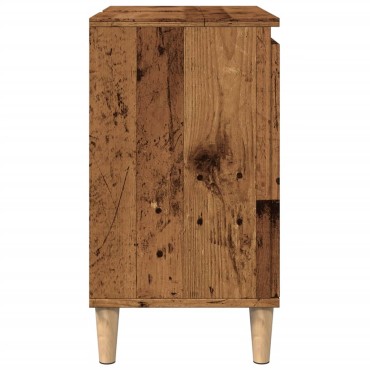 vidaXL Ντουλάπι νιπτήρα Παλιό ξύλο 58x33x60cm Κατασκευασμένο ξύλο 1 τεμ.