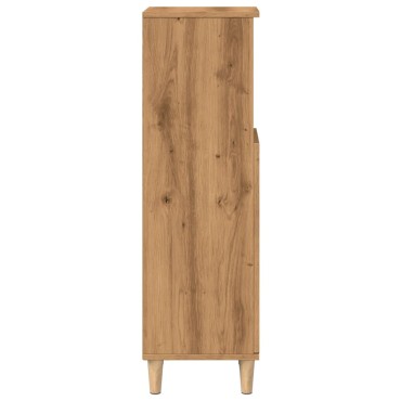 vidaXL Ντουλάπι μπάνιου Δρυς τεχνίτης 30x30x100cm Κατασκευασμένο ξύλο