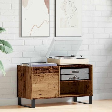 vidaXL Δισκοθήκη Παλιό Ξύλο 84,5x38x48cm από Επεξεργασμένο Ξύλο