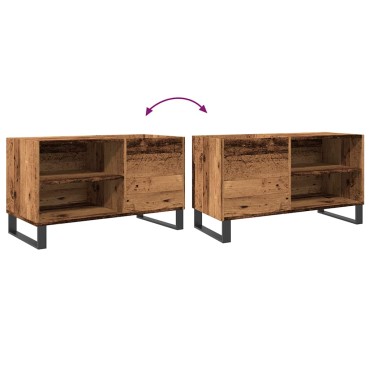 vidaXL Δισκοθήκη Παλιό Ξύλο 84,5x38x48cm από Επεξεργασμένο Ξύλο