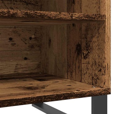 vidaXL Δισκοθήκη Παλιό Ξύλο 84,5x38x48cm από Επεξεργασμένο Ξύλο