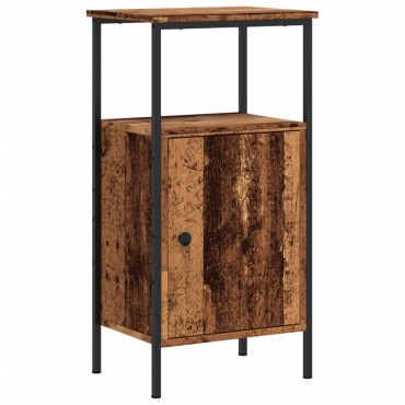 vidaXL ντουλάπι κομοδίνου Παλιό ξύλο 41x31x80cm Κατασκευασμένο ξύλο 1 τεμ.