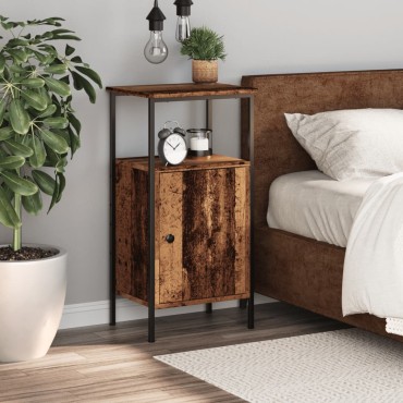 vidaXL ντουλάπι κομοδίνου Παλιό ξύλο 41x31x80cm Κατασκευασμένο ξύλο 1 τεμ.