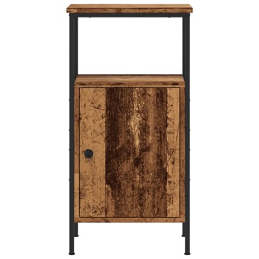 vidaXL ντουλάπι κομοδίνου Παλιό ξύλο 41x31x80cm Κατασκευασμένο ξύλο 1 τεμ.