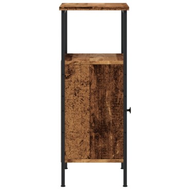 vidaXL ντουλάπι κομοδίνου Παλιό ξύλο 41x31x80cm Κατασκευασμένο ξύλο 1 τεμ.