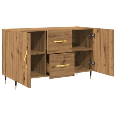 vidaXL Σκευοθήκη Δρυς τεχνίτης 100x36x60cm Κατασκευασμένο ξύλο 1 τεμ.
