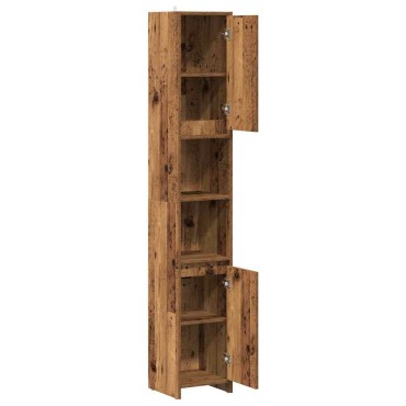 vidaXL Στήλη Μπάνιου Παλιό Ξύλο 30x30x183,5cm από Μοριοσανίδα 1 τεμ.