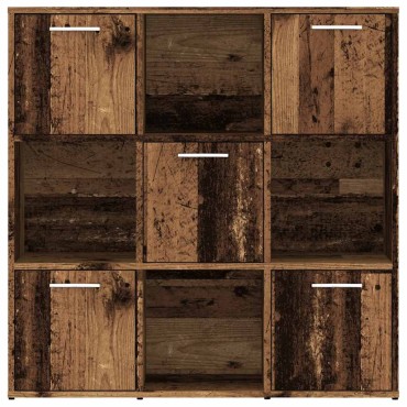 vidaXL Βιβλιοθήκη Παλαιό ξύλο 90x28x90cm Ξύλινη κατασκευή 1 τεμ.