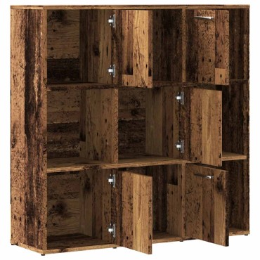 vidaXL Βιβλιοθήκη Παλαιό ξύλο 90x28x90cm Ξύλινη κατασκευή 1 τεμ.