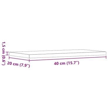 vidaXL Ράφια Τοίχου 4 τεμ. Artisan Δρυς 40x20x1,5cm από Επεξεργ. Ξύλο