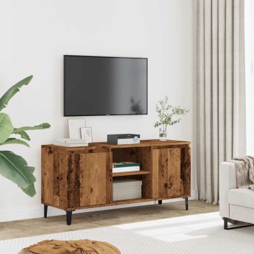 vidaXL Έπιπλο Τηλεόρασης Παλιό Ξύλο 102x35x50cm από Μοριοσανίδα