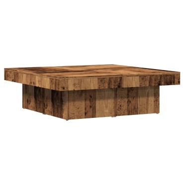 vidaXL Τραπεζάκι Σαλονιού Παλιό Ξύλο 90x90x28cm Επεξεργασμένο Ξύλο 1 τεμ.