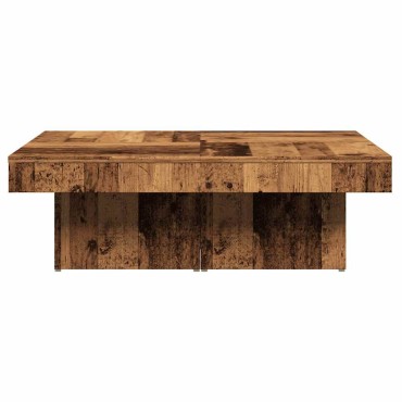 vidaXL Τραπεζάκι Σαλονιού Παλιό Ξύλο 90x90x28cm Επεξεργασμένο Ξύλο 1 τεμ.