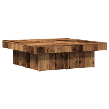 vidaXL Τραπεζάκι Σαλονιού Παλιό Ξύλο 90x90x28cm Επεξεργασμένο Ξύλο 1 τεμ.