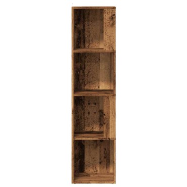 vidaXL Ντουλάπι Γωνία Παλιό Ξύλο 33x33x132cm από Μοριοσανίδα 1 τεμ.