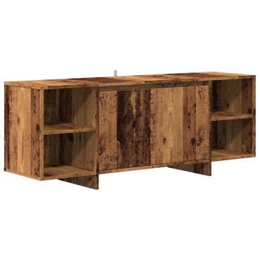 vidaXL Έπιπλο Τηλεόρασης Παλιό Ξύλο 130x35x50cm από Μοριοσανίδα