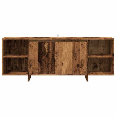 vidaXL Έπιπλο Τηλεόρασης Παλιό Ξύλο 130x35x50cm από Μοριοσανίδα