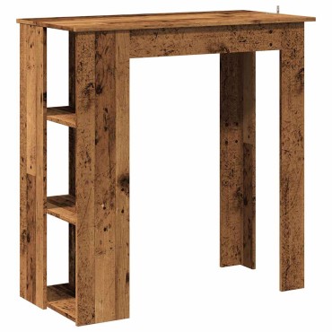 vidaXL Τραπέζι Κονσόλα με Ράφι Παλιό Ξύλο 102x50x103,5cm Επεξεργ. Ξύλο 1 τεμ.
