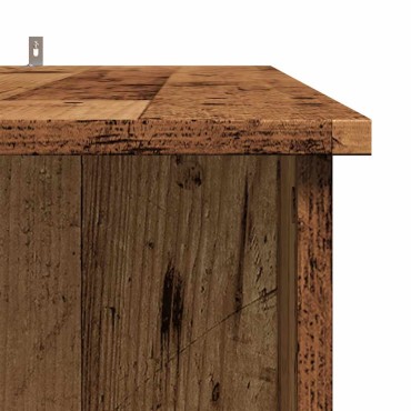 vidaXL Τραπέζι Κονσόλα με Ράφι Παλιό Ξύλο 102x50x103,5cm Επεξεργ. Ξύλο 1 τεμ.