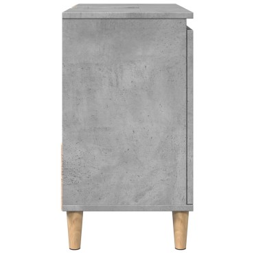 vidaXL ντουλάπι νεροχύτη σκυρόδεμα γκρι 65x33x60cm κατασκευασμένο ξύλο