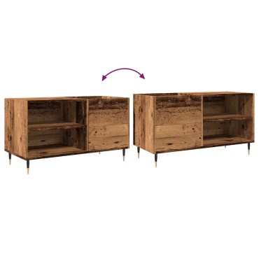 vidaXL Δισκοθήκη Παλιό Ξύλο 84,5x38x48cm από Επεξεργασμένο Ξύλο