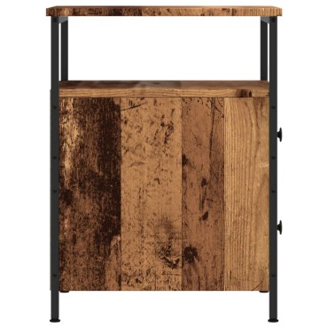 vidaXL ντουλάπι κομοδίνου Παλιό ξύλο 44x45x60cm Κατασκευασμένο ξύλο 1 τεμ.