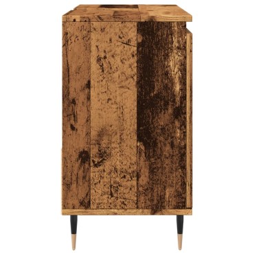 vidaXL Ντουλάπι μπάνιου Παλιό ξύλο 65x33x60cm Κατασκευασμένο ξύλο 1 τεμ.