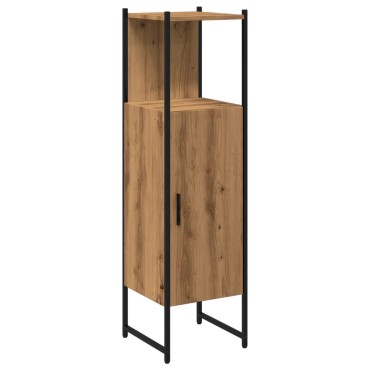vidaXL Ντουλάπι μπάνιου Δρυς τεχνίτης 33x33x120,5cm 1 τεμ.
