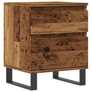 vidaXL Κομοδίνο Παλιό ξύλο 40x35x50cm από Επεξεργασμένο Ξύλο 1 τεμ.