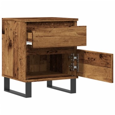 vidaXL Κομοδίνο Παλιό ξύλο 40x35x50cm από Επεξεργασμένο Ξύλο 1 τεμ.
