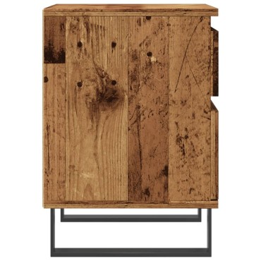vidaXL Κομοδίνο Παλιό ξύλο 40x35x50cm από Επεξεργασμένο Ξύλο 1 τεμ.