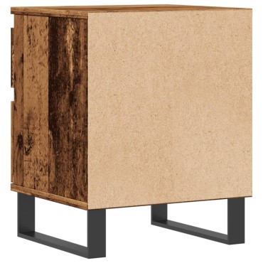 vidaXL Κομοδίνο Παλιό ξύλο 40x35x50cm από Επεξεργασμένο Ξύλο 1 τεμ.