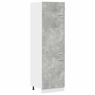 vidaXL Ντουλάπι Ψυγείου Lyon Γκρι Σκυροδέματος 60x57x207cm 1 τεμ.