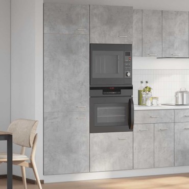 vidaXL Ντουλάπι Ψυγείου Lyon Γκρι Σκυροδέματος 60x57x207cm 1 τεμ.