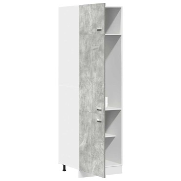 vidaXL Ντουλάπι Ψυγείου Lyon Γκρι Σκυροδέματος 60x57x207cm 1 τεμ.