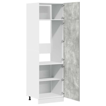 vidaXL Ντουλάπι Ψυγείου Lyon Γκρι Σκυροδέματος 60x57x207cm 1 τεμ.