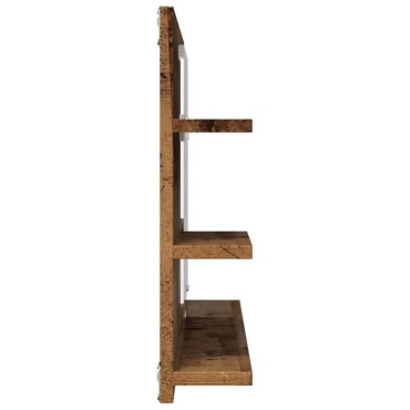 vidaXL Έπιπλο Καθρέφτη Μπάνιου Παλαιό Ξύλο 90x11x45cm Επεξ. Ξύλο 1 τεμ.