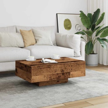 vidaXL Τραπεζάκι Σαλονιού Παλιό Ξύλο 85x55x31cm από Μοριοσανίδα 1 τεμ.