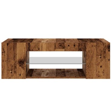 vidaXL Έπιπλο Τηλεόρασης LED Όψη Παλαιού Ξύλου 90x39x30cm Επεξ. Ξύλο