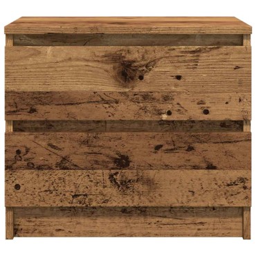 vidaXL Κομοδίνο Όψη Παλαιού Ξύλου 50x40x43.5cm από Επεξ. Ξύλο 1 τεμ.