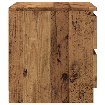 vidaXL Κομοδίνο Όψη Παλαιού Ξύλου 50x40x43.5cm από Επεξ. Ξύλο 1 τεμ.