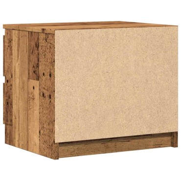 vidaXL Κομοδίνο Όψη Παλαιού Ξύλου 50x40x43.5cm από Επεξ. Ξύλο 1 τεμ.