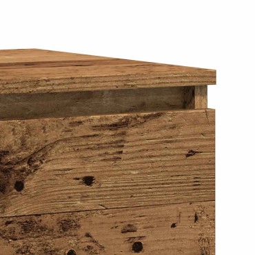 vidaXL Κομοδίνο Όψη Παλαιού Ξύλου 50x40x43.5cm από Επεξ. Ξύλο 1 τεμ.