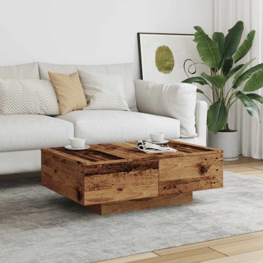 vidaXL Τραπεζάκι Σαλονιού Παλιό Ξύλο 90x60x31cm από Μοριοσανίδα 1 τεμ.
