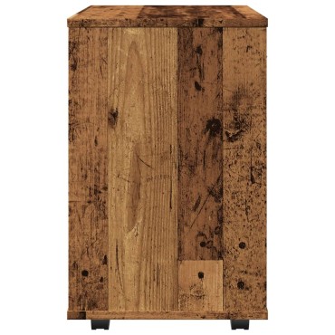 vidaXL Ντουλάπι Τροχήλατο Παλιό Ξύλο 46x36x59cm από Μοριοσανίδα 1 τεμ.