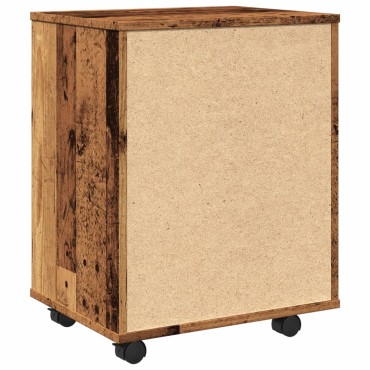 vidaXL Ντουλάπι Τροχήλατο Παλιό Ξύλο 46x36x59cm από Μοριοσανίδα 1 τεμ.