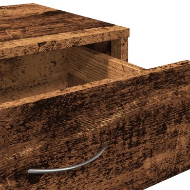 vidaXL Ντουλάπι Τροχήλατο Παλιό Ξύλο 46x36x59cm από Μοριοσανίδα 1 τεμ.