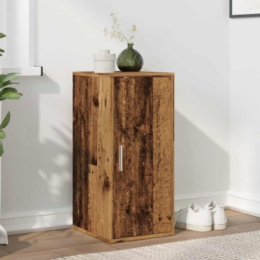 vidaXL Παπουτσοθήκη Παλιό Ξύλο 32x35x70cm από Μοριοσανίδα