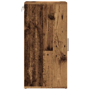 vidaXL Παπουτσοθήκη Παλιό Ξύλο 32x35x70cm από Μοριοσανίδα
