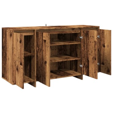 vidaXL Ντουλάπι Παλιό Ξύλο 135x41x75cm από Επεξεργασμένο Ξύλο 1 τεμ.